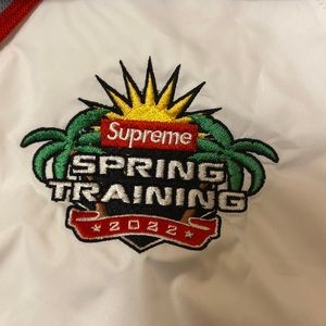 White supreme spring training jersey
